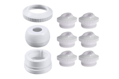 6Pcs Swimming Pool Spa Return Jet 1.9CM Opening Directional Flow Inlet Fitting