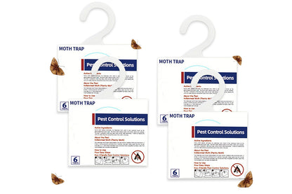 4Pcs Moth Traps Pheromone Glue Boards for Clothes Pantry Moths