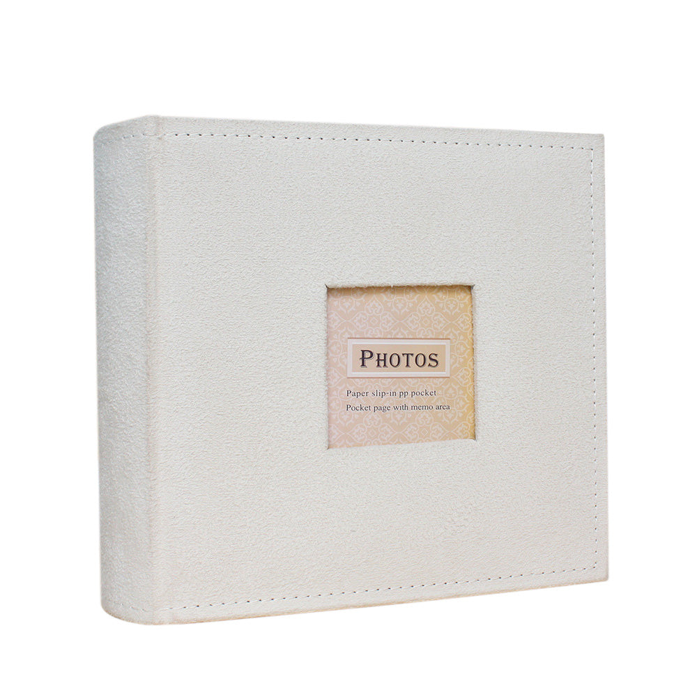200 Photo Album with Memo Space Storage Book - White