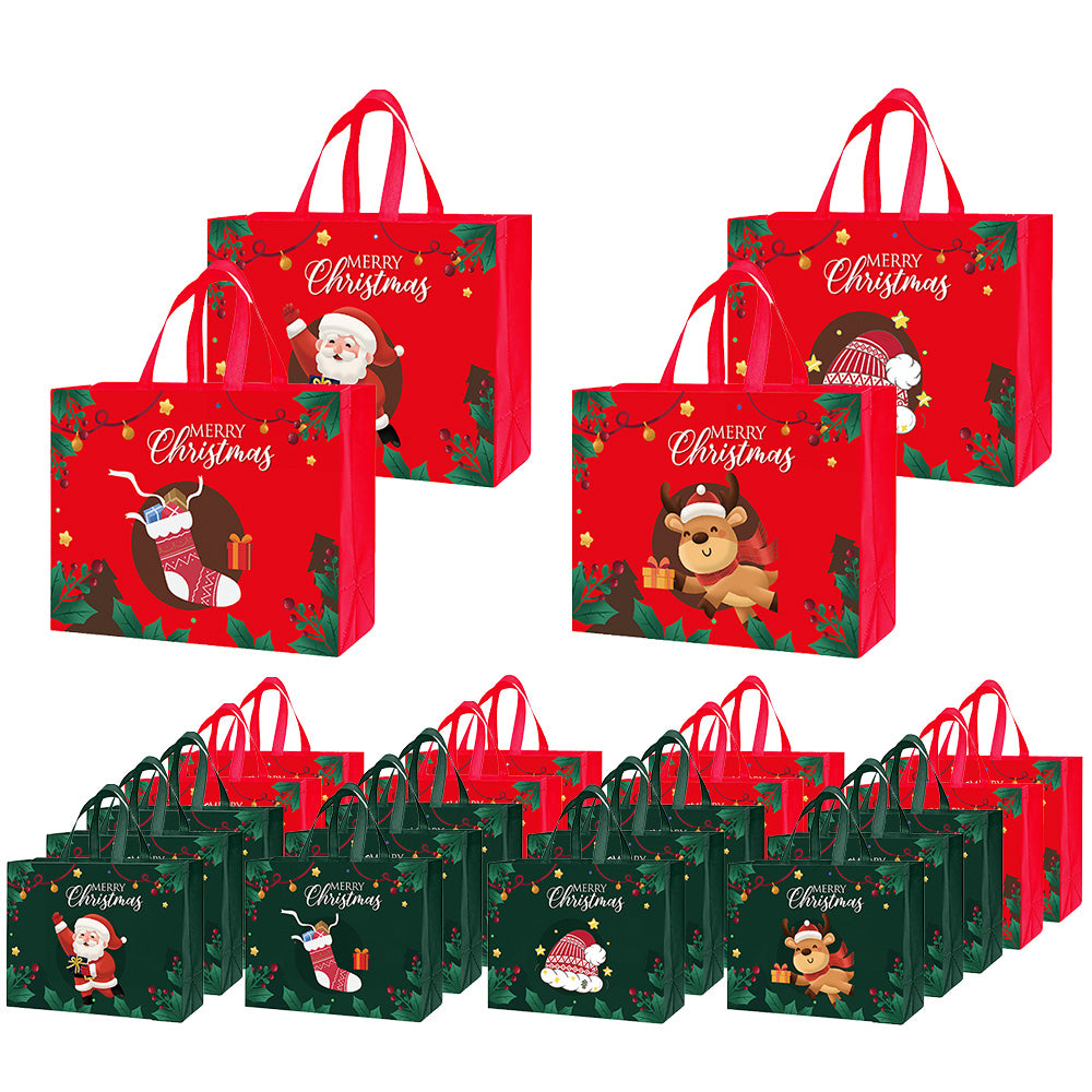 48 Pack Christmas and Halloween Handled Gift Shopping Bags