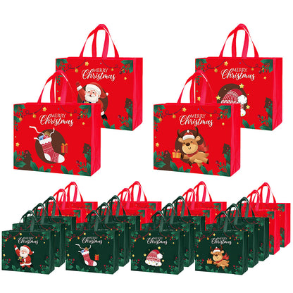 48 Pack Christmas and Halloween Handled Gift Shopping Bags