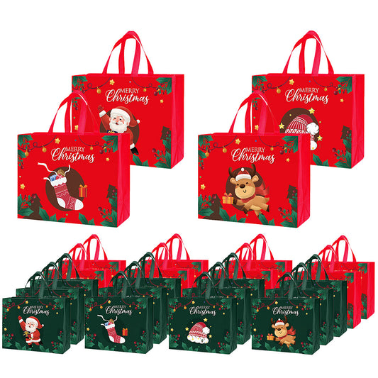 48 Pack Christmas and Halloween Handled Gift Shopping Bags