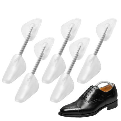 5 Pairs Adjustable Plastic Shoe Trees Shoe Stretcher For Men And Women-White