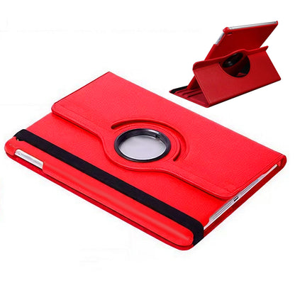 360 Degree PU Leather Case for iPad 10th and 11th Gen A16 - Red