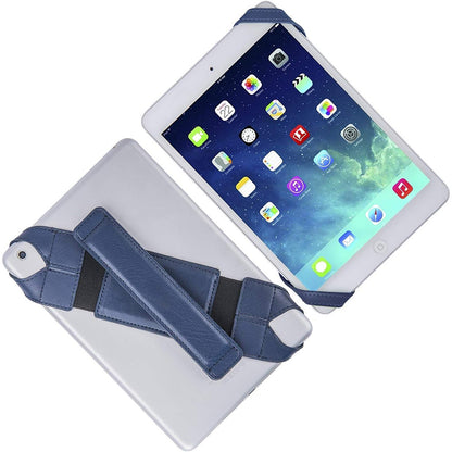 PU Leather Hand Strap Holder Stand-Blue