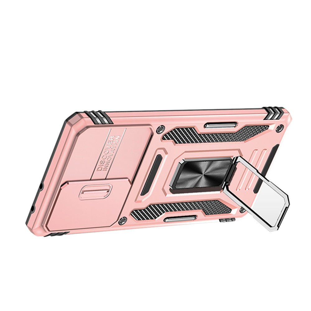 Ring Stand Phone Case forSamsung Galaxy A16 A17 - Rose Gold