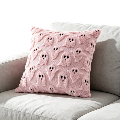 Cute Halloween Ghost Pillow Cover for Living Room - Pink