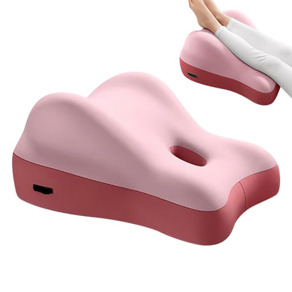 Ergonomic Memory Foam Reclining Pillow Prone Reading Cushion for Bed and Sofa-Pink