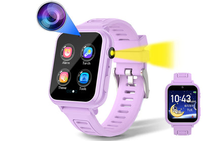 Water-Resistant Smart Watch Touchscreen Watch-Violet
