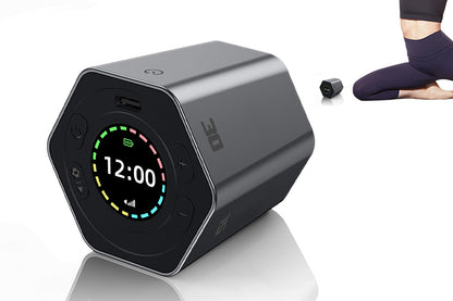 Cube Timer Rotating Timer with Vibration Adjustable Volume Countdown-Grey