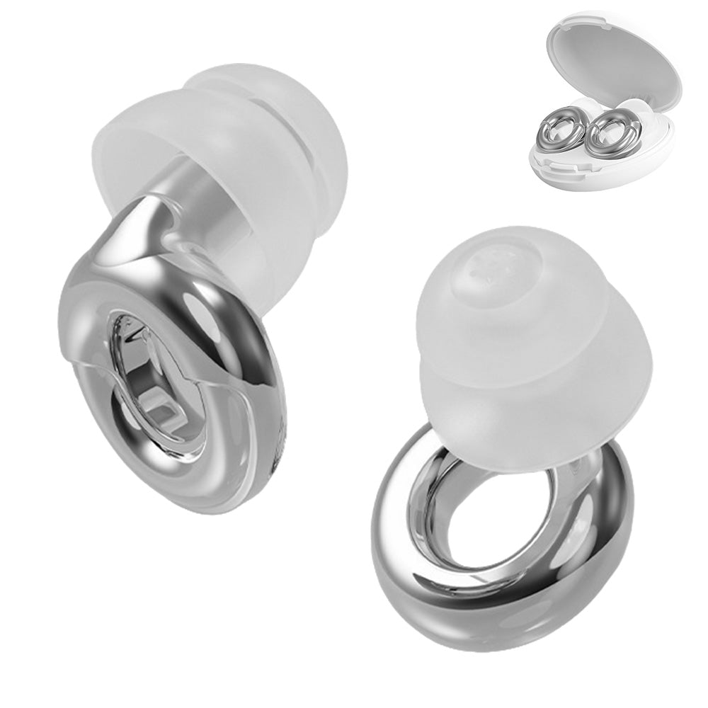 Silicone Noise Reduction Earplugs with 3 Pairs of Ear Tips