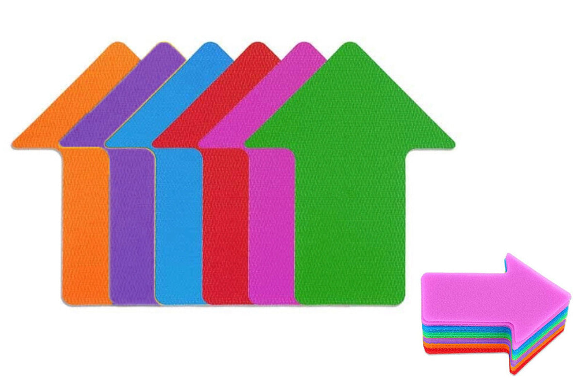 48PCS Carpet Spot Markers Sit Dot Circle Classroom Easy Teach Tool Game for Teachers -Arrow