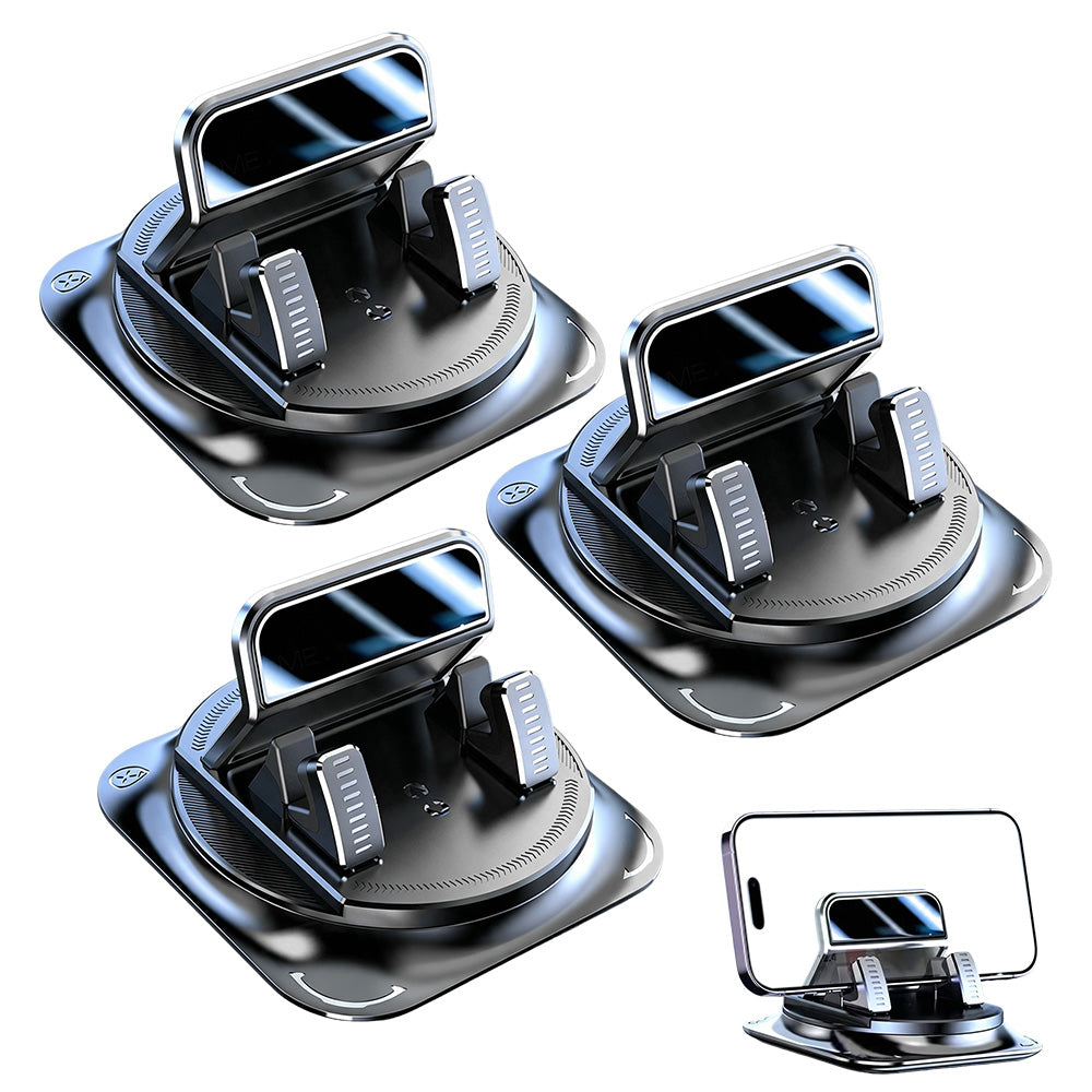 3 Piece 360 Degree Rotating Nonslip Dashboard Phone Holder