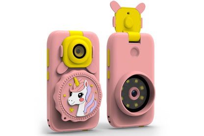 2 in 1 Smart Phone and Microscope Camera Mini Handheld STEM Educational Toy-Pink