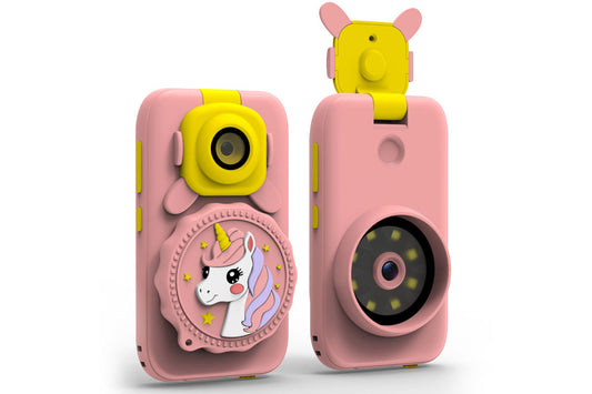 2 in 1 Smart Phone and Microscope Camera Mini Handheld STEM Educational Toy-Pink