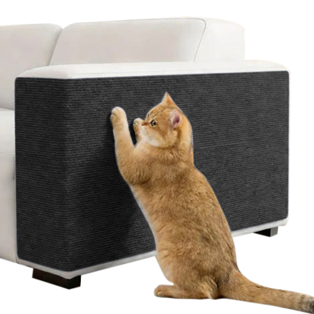 Self-Adhesive Cat-Scratch Protector for Sofa Wall Door  - Black