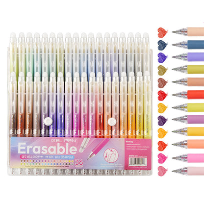 32-Piece Set Colorful Click-Erasable Gel Pen Set for Students School Office