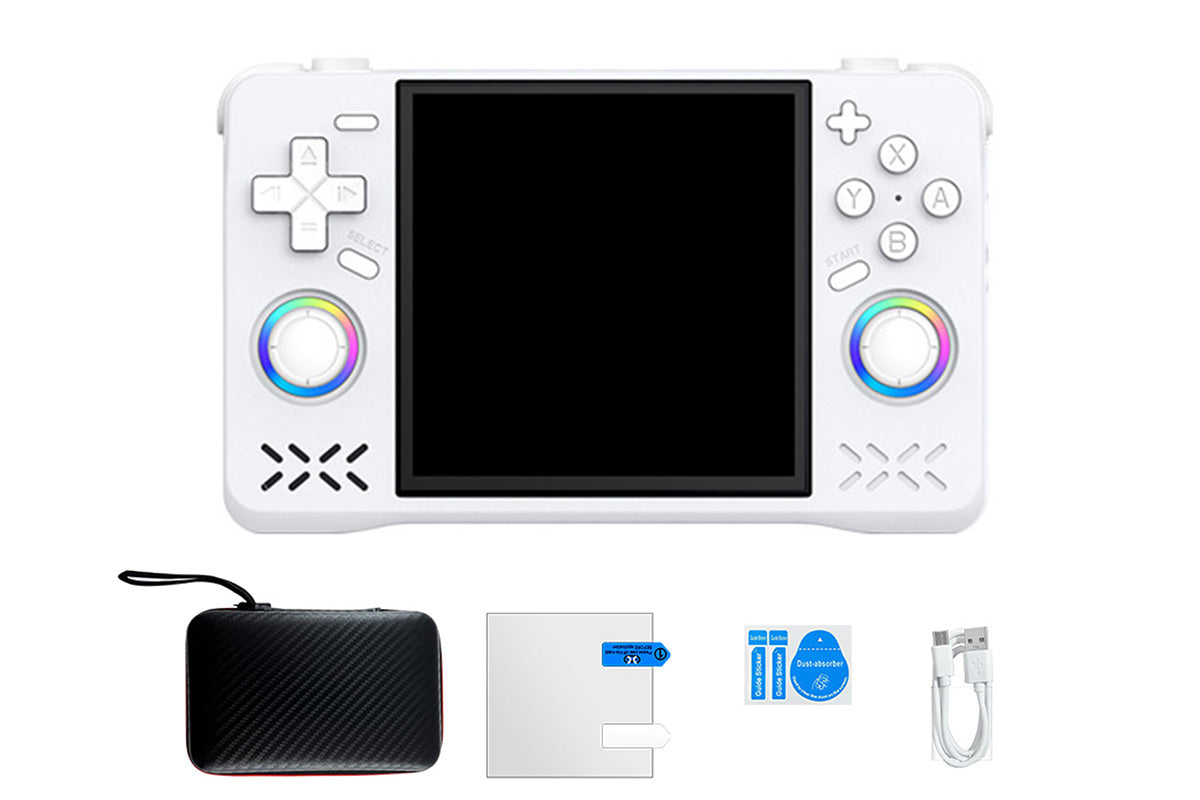 128G Handheld Game Syestem Portable Retro Game Player with Dual Joysticks -White