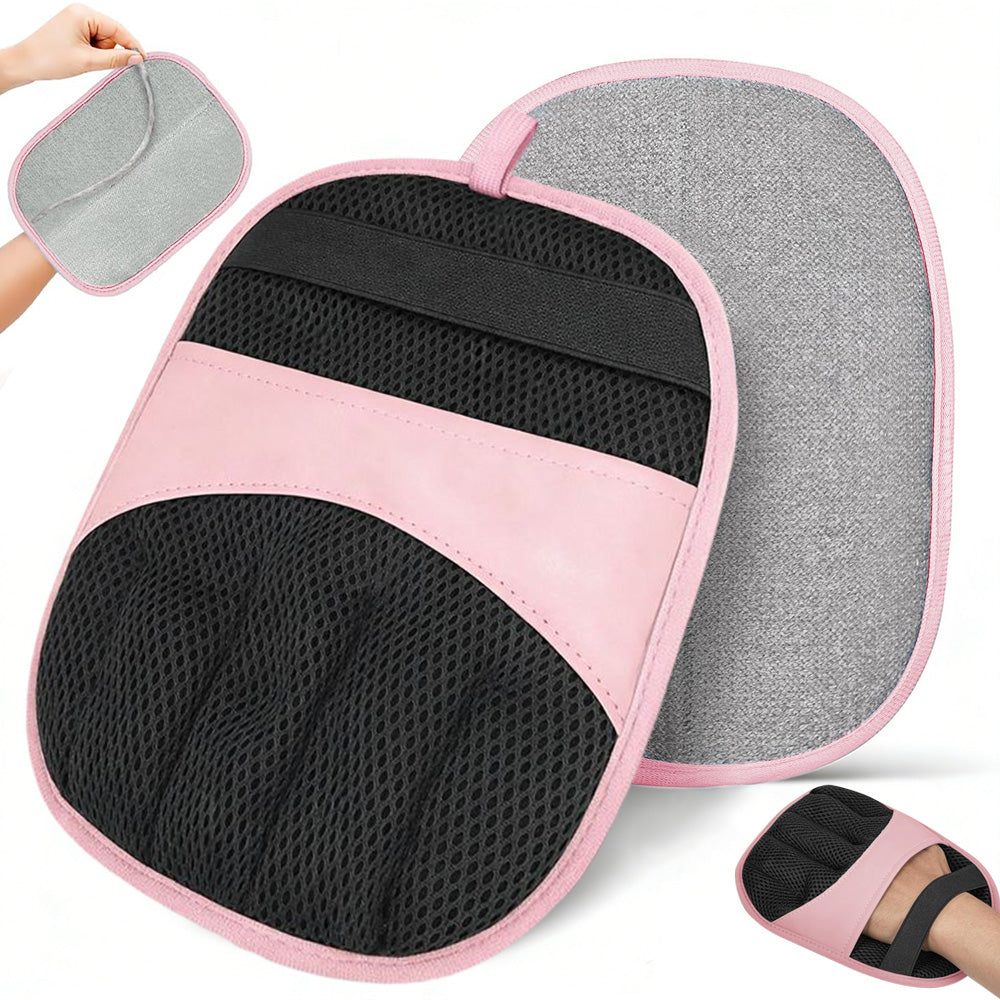 Electrostatic Pet Hair Remover Gloves Reusable Lint Brush for Furniture Car Seats-Pink