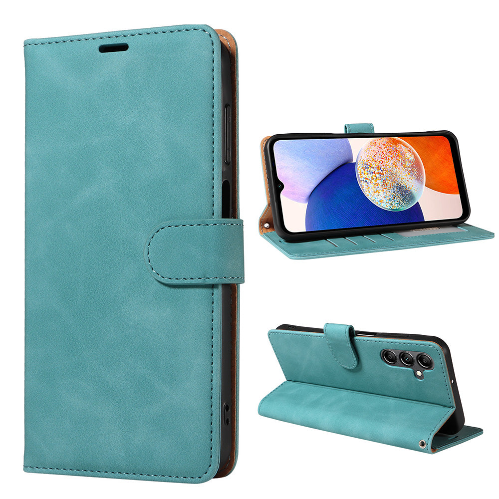 RFID Protective Flip Wallet Case for Samsung A17 A37 and A57 - Green