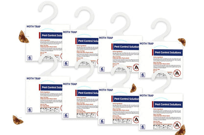 8Pcs Moth Traps Pheromone Glue Boards for Clothes Pantry Moths
