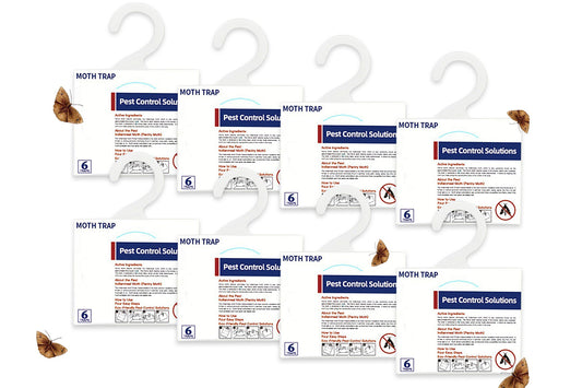 8Pcs Moth Traps Pheromone Glue Boards for Clothes Pantry Moths