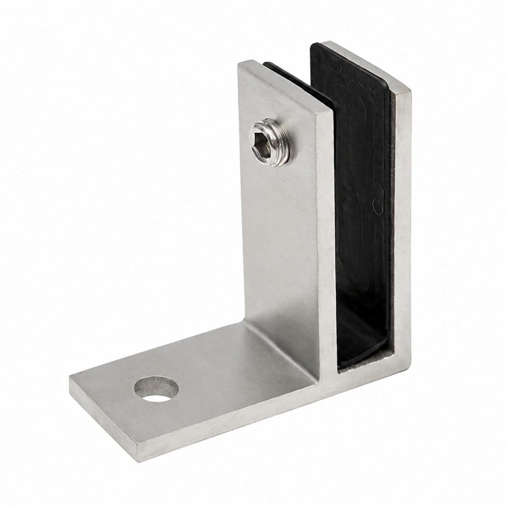 304 Stainless Steel Pool Fence Glass Clamp for 10 to 12mm Panels - Silver
