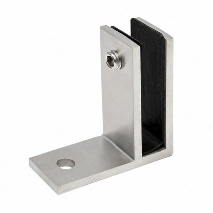 304 Stainless Steel Pool Fence Glass Clamp for 10 to 12mm Panels - Silver