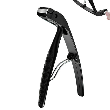 Long Handled Curved Head Toe Nail Clipper - Black
