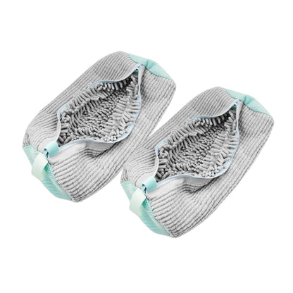 2Pcs Reusable Shoe Washing Bags for Washing Machine Laundry Shoe Bags Grey