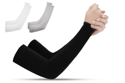 3 Pair 40cm Straight Nylon Spandex Cooling Arm Sleeves