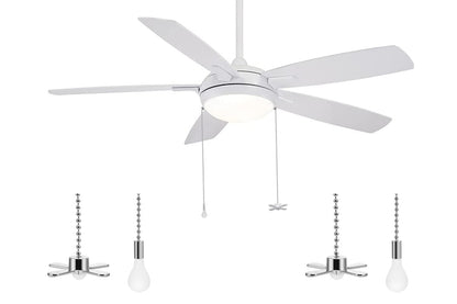 2Pcs Ceiling Fan Light Bulb Pull Chain Beaded Ball Extension Connector Decor-Silver