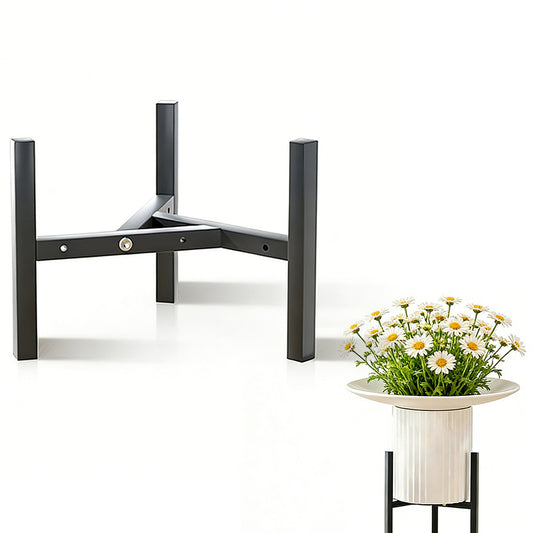 Plant Stand Indoor Adjustable Metal Heavy Duty Plant Stands Fits 23-32cm Pots-Black