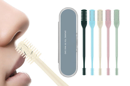 Nose Hair Trimmer for Men Women Double Sided Nose Hair Knife with Nose Picker