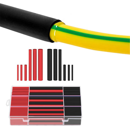 270 Piece Adhesive Lined Heat Shrink Tubing Kit for Wire Insulation