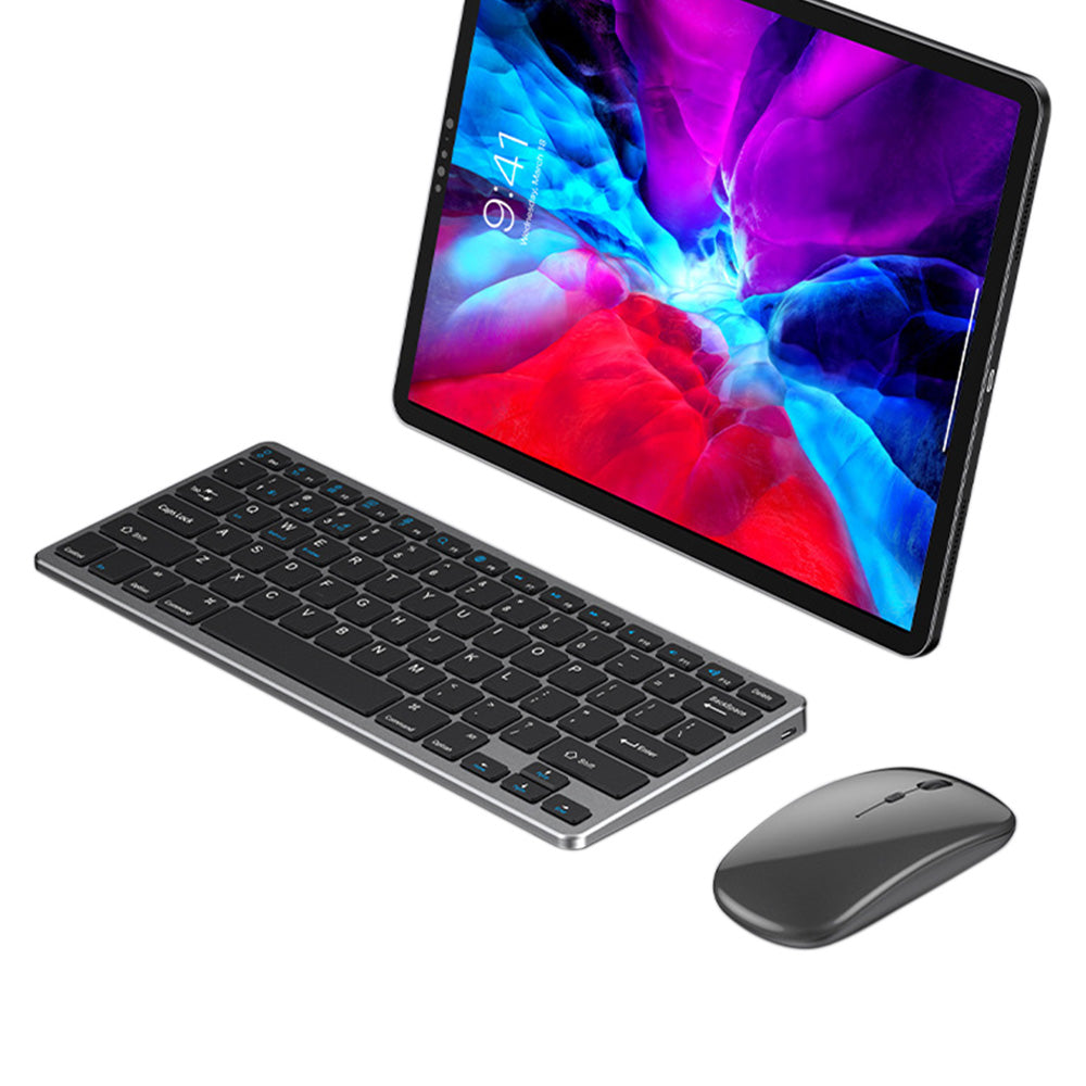 Compact Wireless Keyboard and Mouse Combo