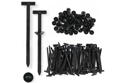 200Pcs Nylon Universal Cable Tie Buckle Zip Tie for Car Repair Wire Bundling