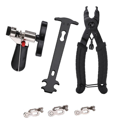 9 Piece Bicycle Chain Repair Tool Kit with Link Pliers and Breaker