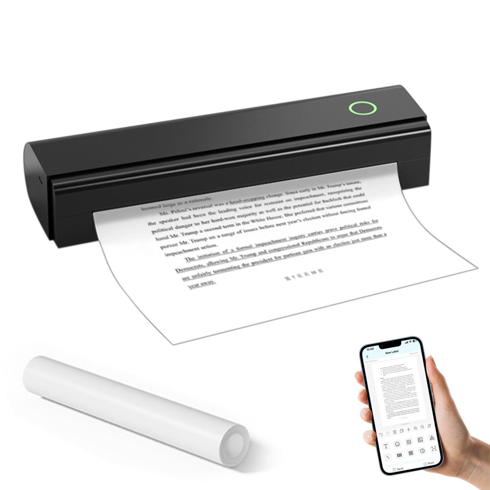 Portable Thermal Printer Bluetooth Wireless Printer