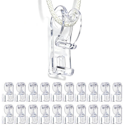 20 Pack Clear P Clips for Blind Chains and Shade Cords