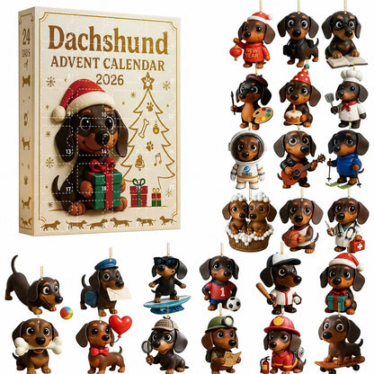 Dachshund Advent Calendar 24 Day Christmas Countdown for Adults