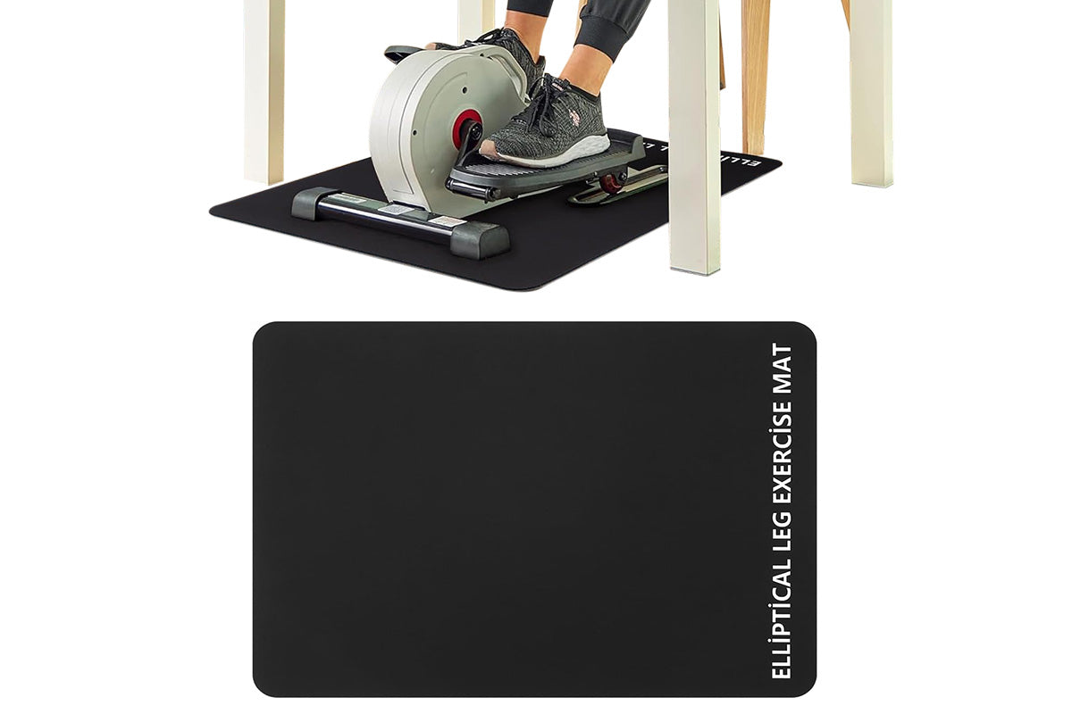 Non Slip Ellipse Leg Exerciser Workout Mat Under Desk Elliptical Exercise Mat