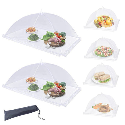 6 Piece Foldable Mesh Food Net with Storage Bag