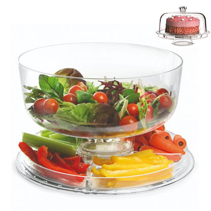 Six in One Dessert Stand Salad Tray