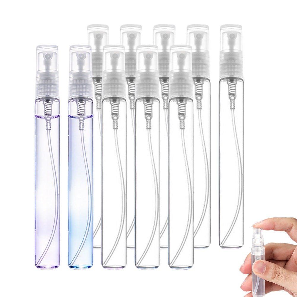 10 Pack 10ml Glass Perfume Atomizer Pump Cosmetic Spray Bottles