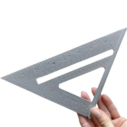 7-inch Double Sided Engraved Rafter Square for Woodworking