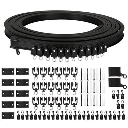 Flexible Bendable Ceiling Curtain Track Mount System 3M for Room Divider Shower RV