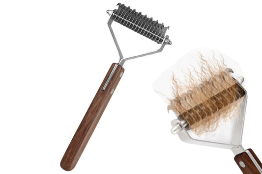 Large 2-Sided Undercoat Rake For Dogs And Cats Pet Grooming Brush Dematting Comb