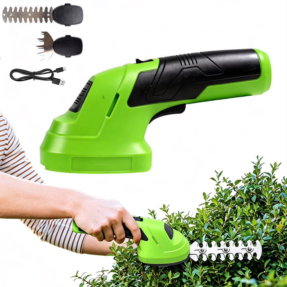 2 in 1 Green Cordless Garden Trimmer