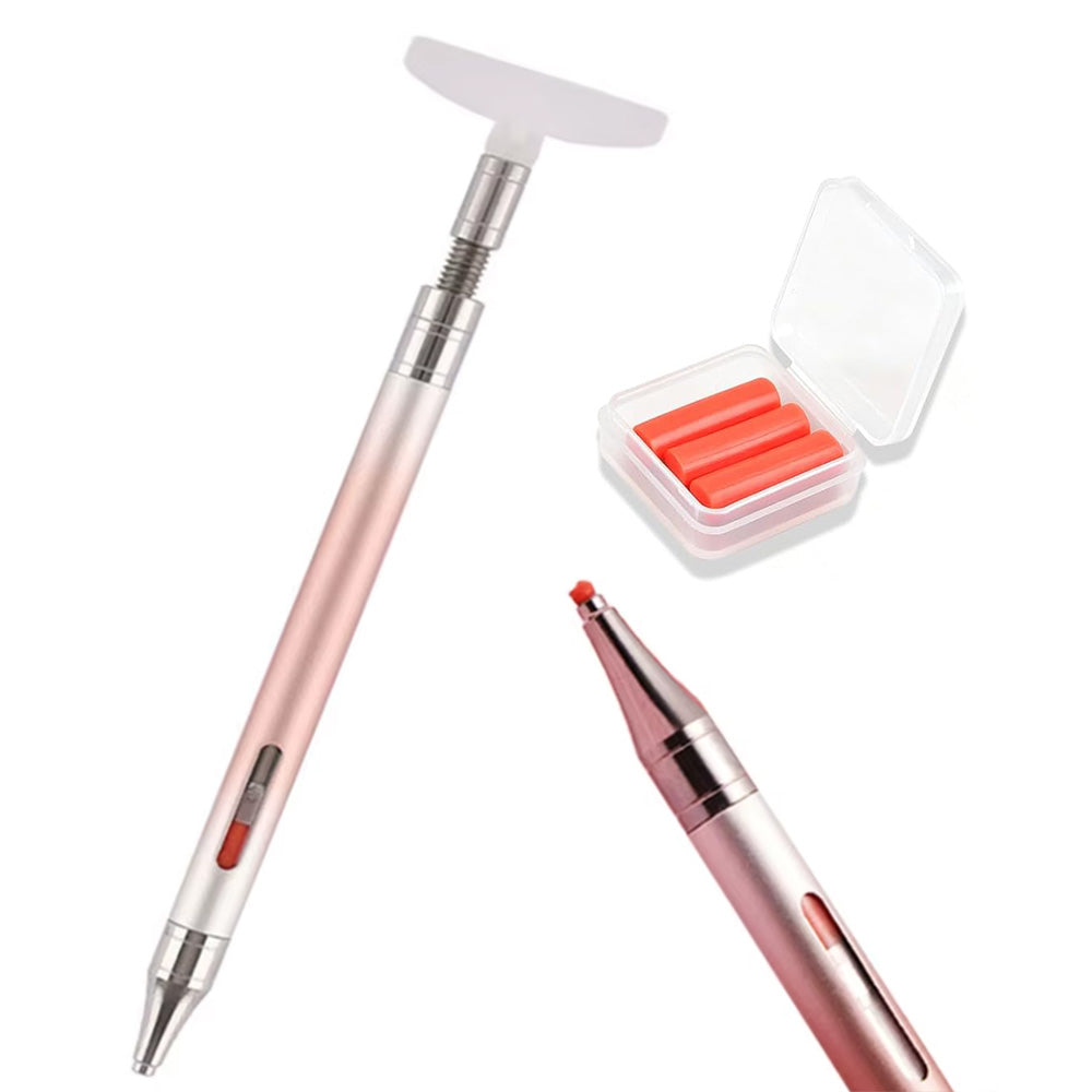 Dual Tip Rhinestone Painting Pen with Corrector and Viewing Window